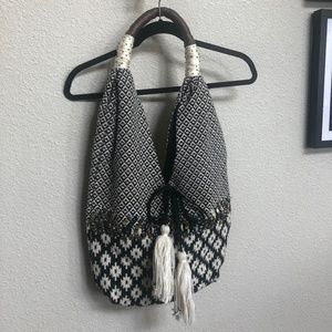 Anthropologie Jasper & Jeera Tapestry Sequin Hobo